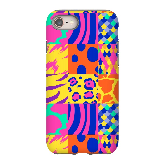 iPhone 8 StrongFit COLOURFUL ANIMAL PRINT by MALLIKA