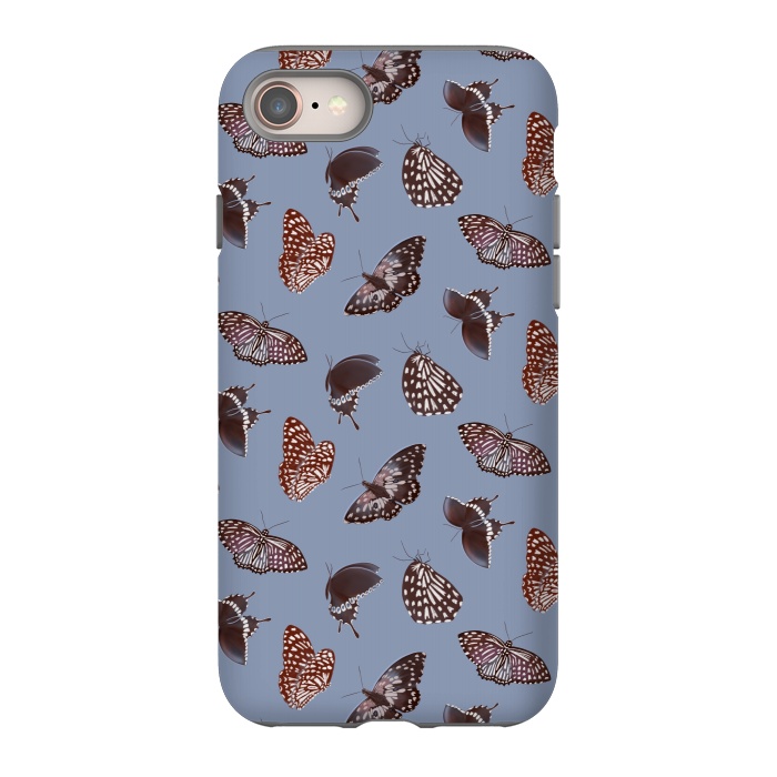 iPhone 8 StrongFit Dark Butterflies by Tishya Oedit