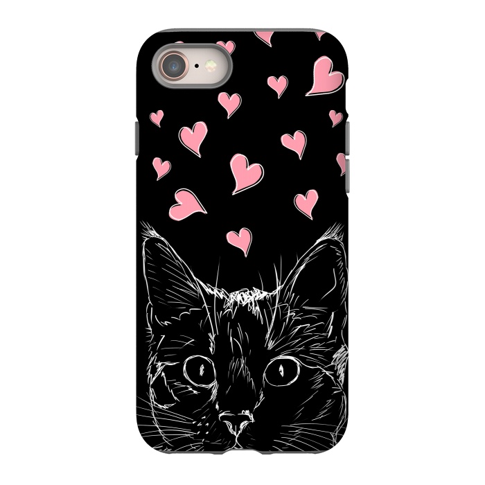 iPhone 8 StrongFit In love kitten by Oana 