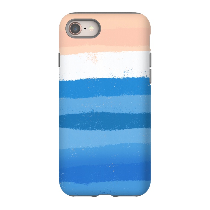 iPhone 8 StrongFit The calm painted waves by Steve Wade (Swade)