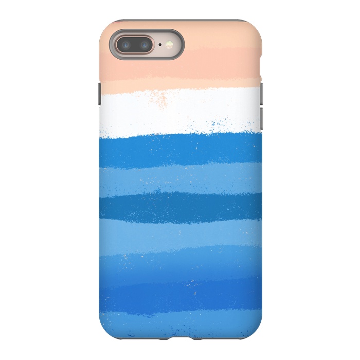 iPhone 8 plus StrongFit The calm painted waves by Steve Wade (Swade)