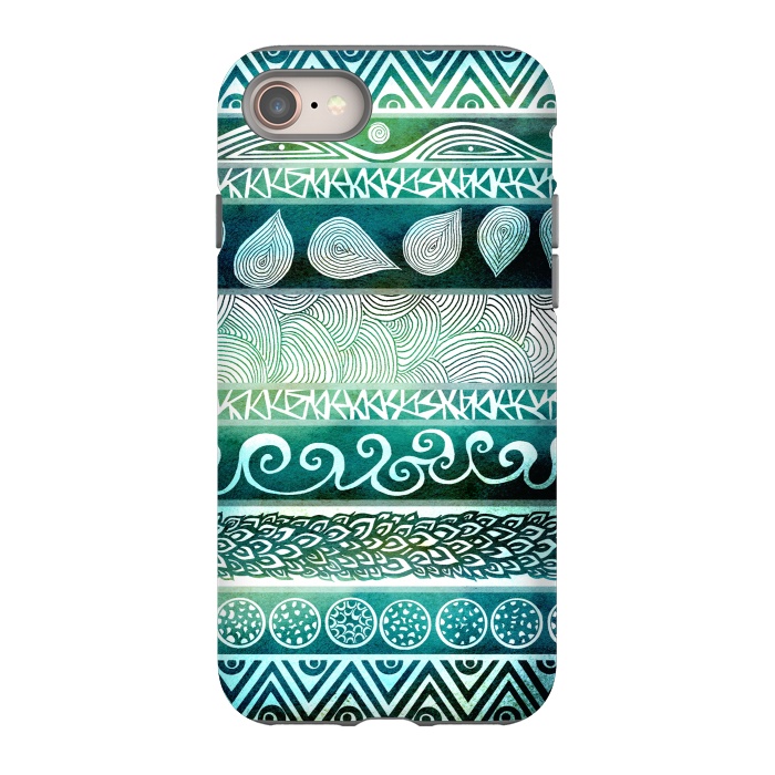 iPhone 8 StrongFit Dreamy Tribal III by Pom Graphic Design