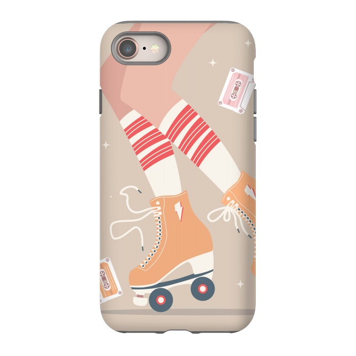 iPhone 8 StrongFit Roller skates 04 by Jelena Obradovic