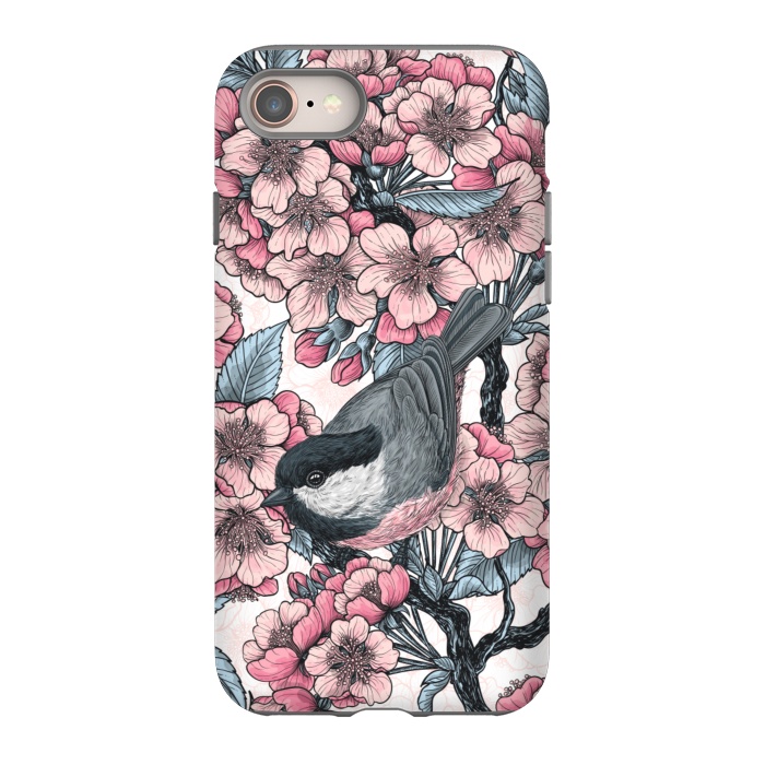 iPhone 8 StrongFit Chickadee garden 2 by Katerina Kirilova