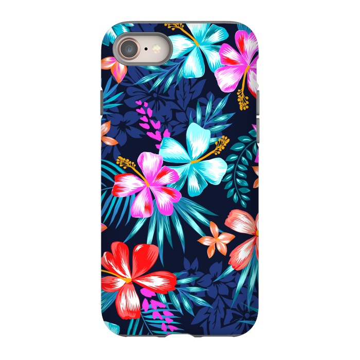 iPhone 8 StrongFit Beautiful Tropical Design Leave and Flowers by ArtsCase