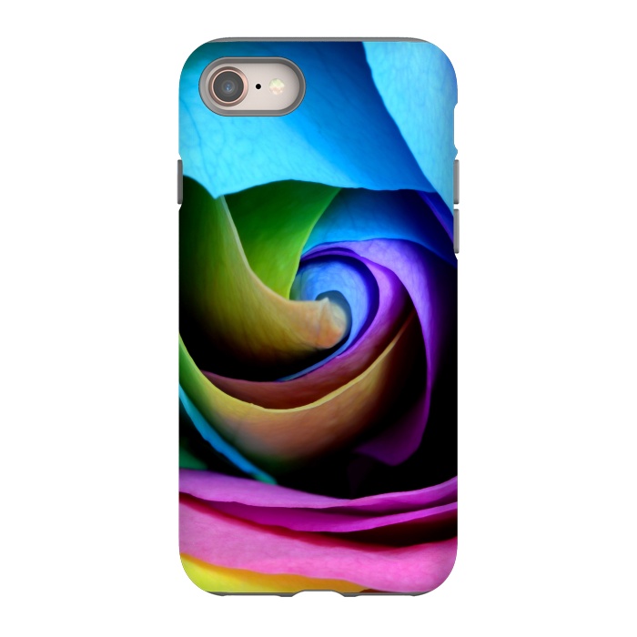 iPhone 8 StrongFit colorful rose by haroulita
