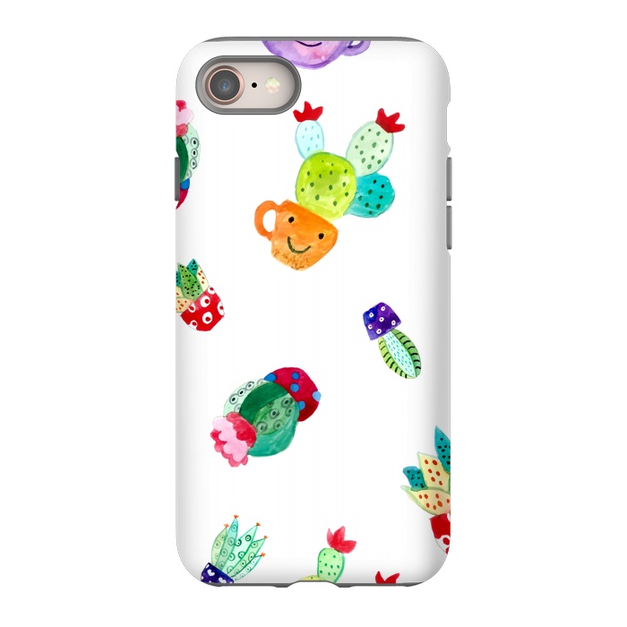 iPhone 8 StrongFit happy cactus by haroulita