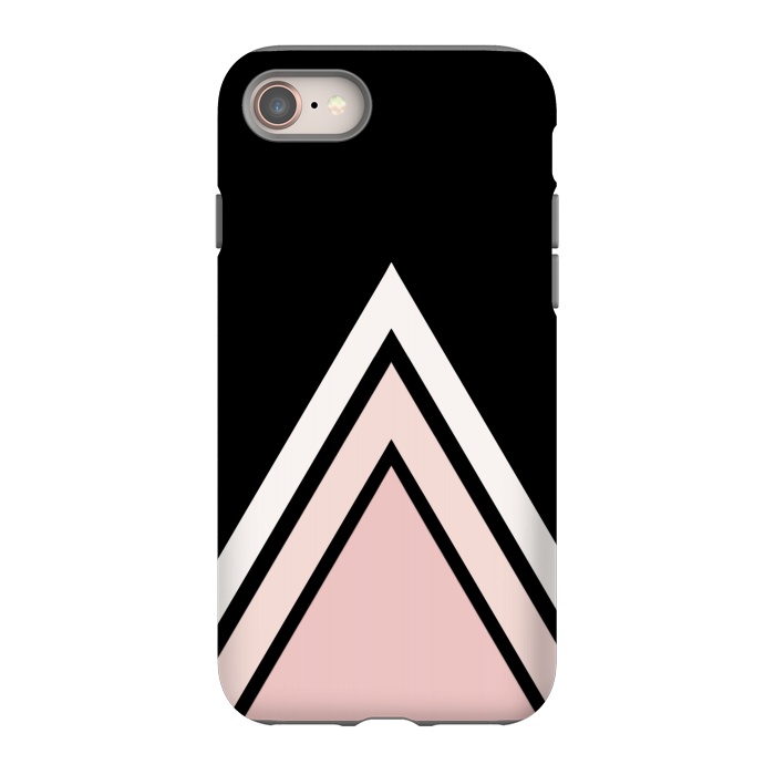 iPhone 8 StrongFit Pink triangles by Jms