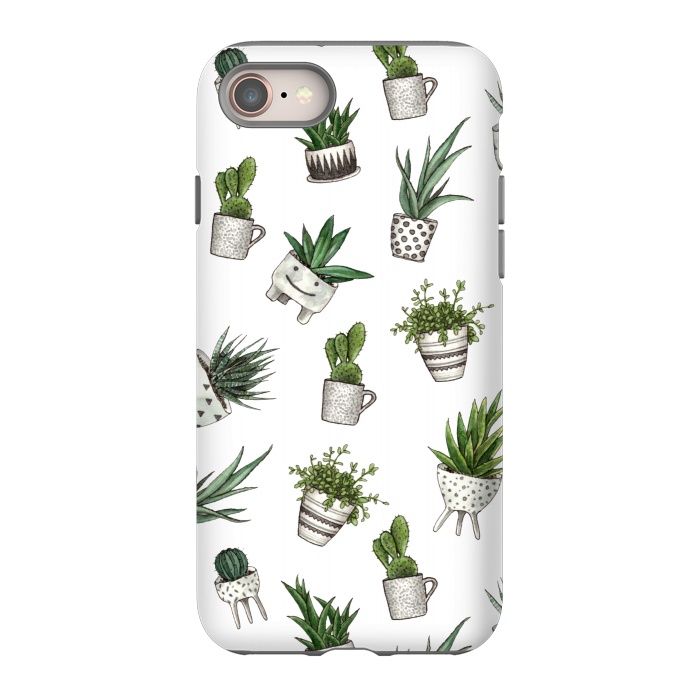 iPhone 8 StrongFit cute houseplants in pots by Alena Ganzhela