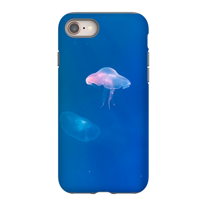 iPhone 8 StrongFit White Jellyfish in Blue Water by Winston