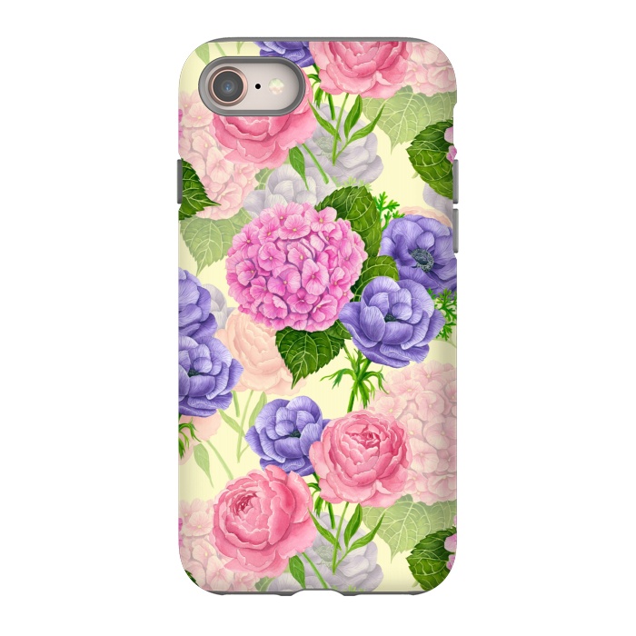 iPhone 8 StrongFit Spring garden watercolor by Katerina Kirilova
