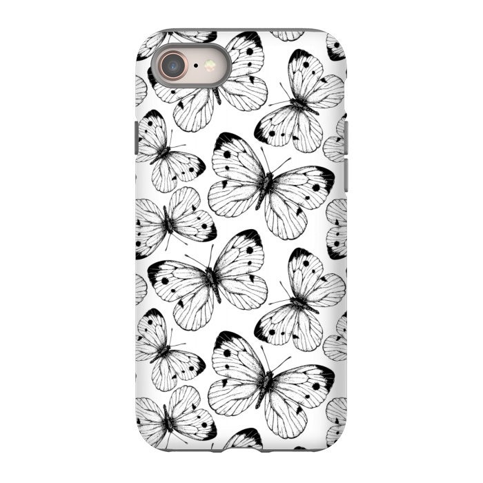 iPhone 8 StrongFit Cabbage butterfly pattern by Katerina Kirilova