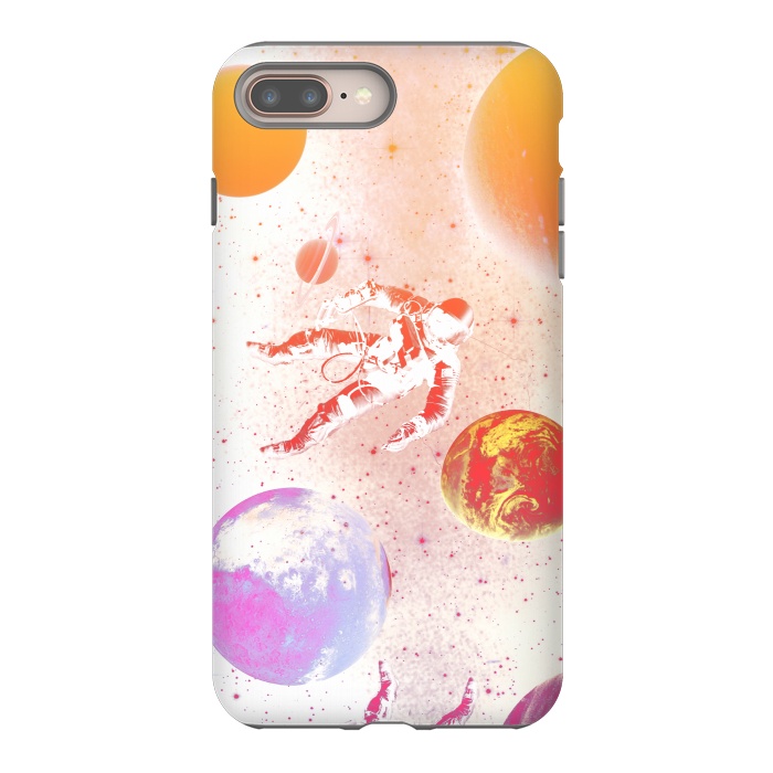 iPhone 8 plus StrongFit Astronaut in Space - Colorful gradient by Oana 