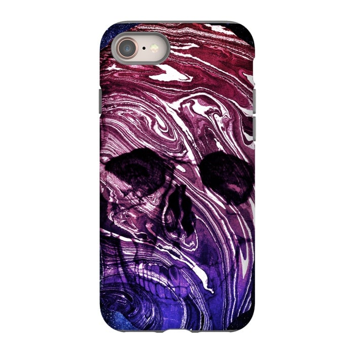 iPhone 8 StrongFit Gradient marble skull by Oana 