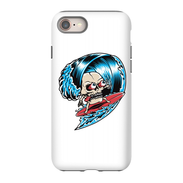 iPhone 8 StrongFit Skull Surfing 1 by Afif Quilimo
