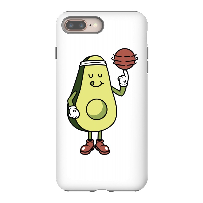 iPhone 8 plus StrongFit Avocado Playing Ball by Afif Quilimo
