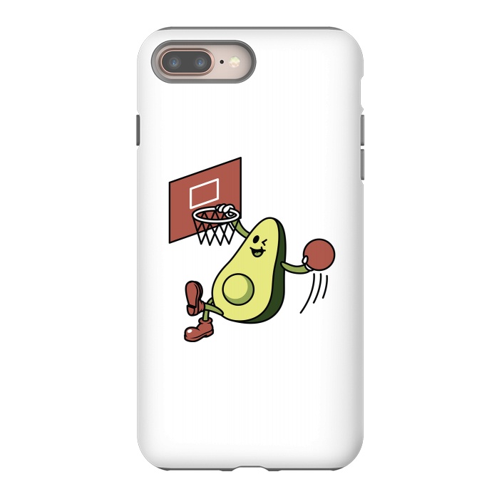 iPhone 8 plus StrongFit Avocado Playing Basketball by Afif Quilimo