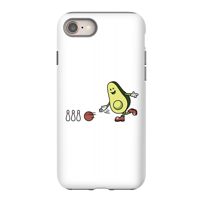 iPhone 8 StrongFit Avocado Playing Bowling by Afif Quilimo