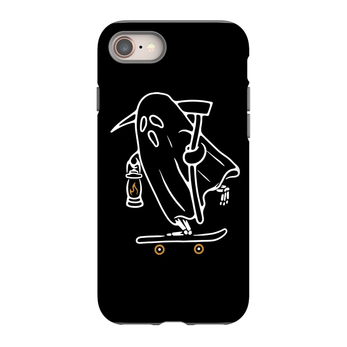 iPhone 8 StrongFit Ghost Skateboarding by Afif Quilimo