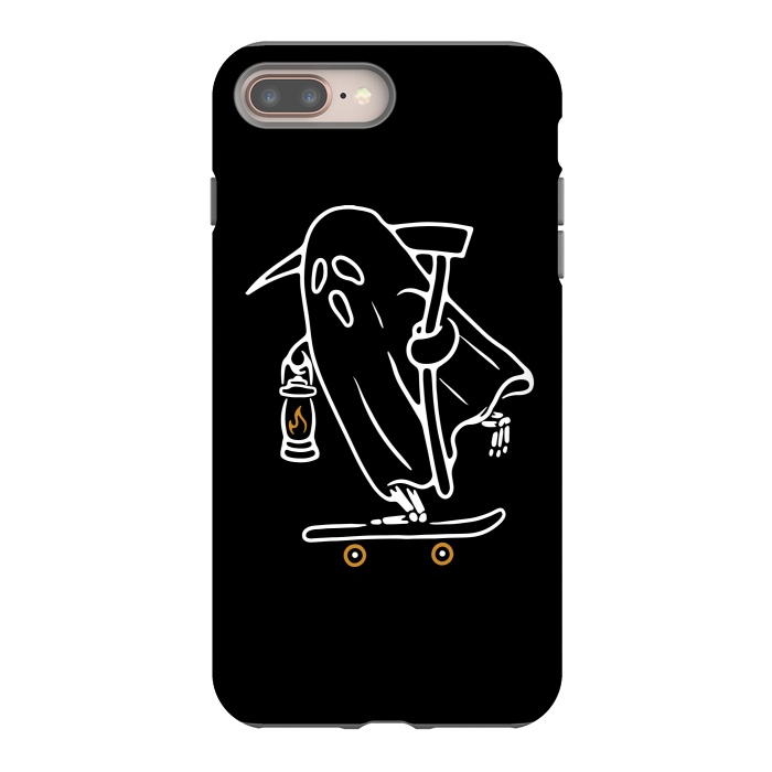 iPhone 8 plus StrongFit Ghost Skateboarding by Afif Quilimo