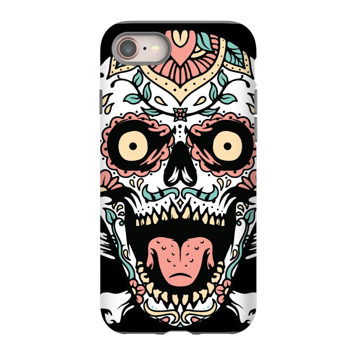 iPhone 8 StrongFit Mexican Skull 1 by Afif Quilimo