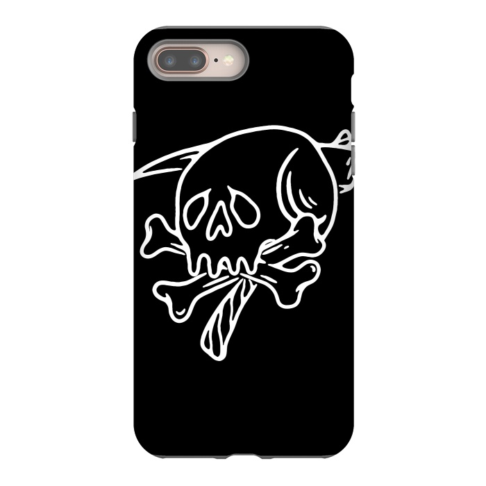 iPhone 8 plus StrongFit Skull Reaper by Afif Quilimo