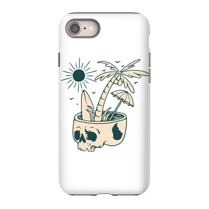 iPhone 8 StrongFit Skull Summer 1 by Afif Quilimo