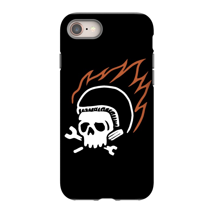 iPhone 8 StrongFit Biker Fire by Afif Quilimo