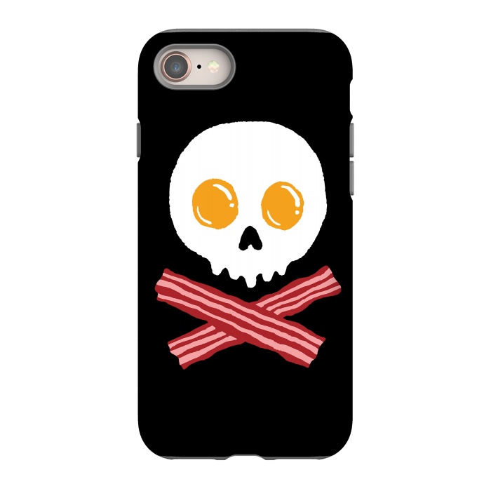 iPhone 8 StrongFit Breakfast Skull by Afif Quilimo