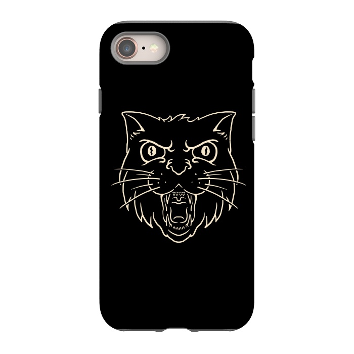 iPhone 8 StrongFit Angry Cat by Afif Quilimo