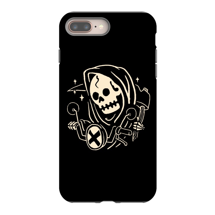 iPhone 8 plus StrongFit Grim Biker by Afif Quilimo