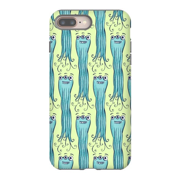iPhone 8 plus StrongFit Cute Octopus Sea Monster Character by Boriana Giormova