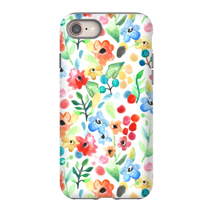 iPhone 8 StrongFit Flourish - Watercolour Floral by Tangerine-Tane