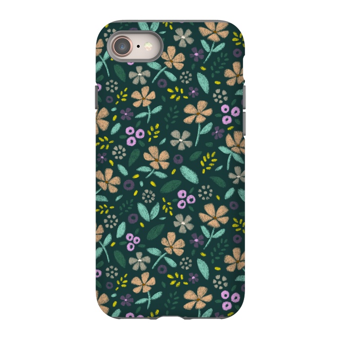 iPhone 8 StrongFit Wildflowers by Tishya Oedit