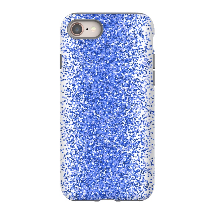 iPhone 8 StrongFit Blue Sparkles by Martina
