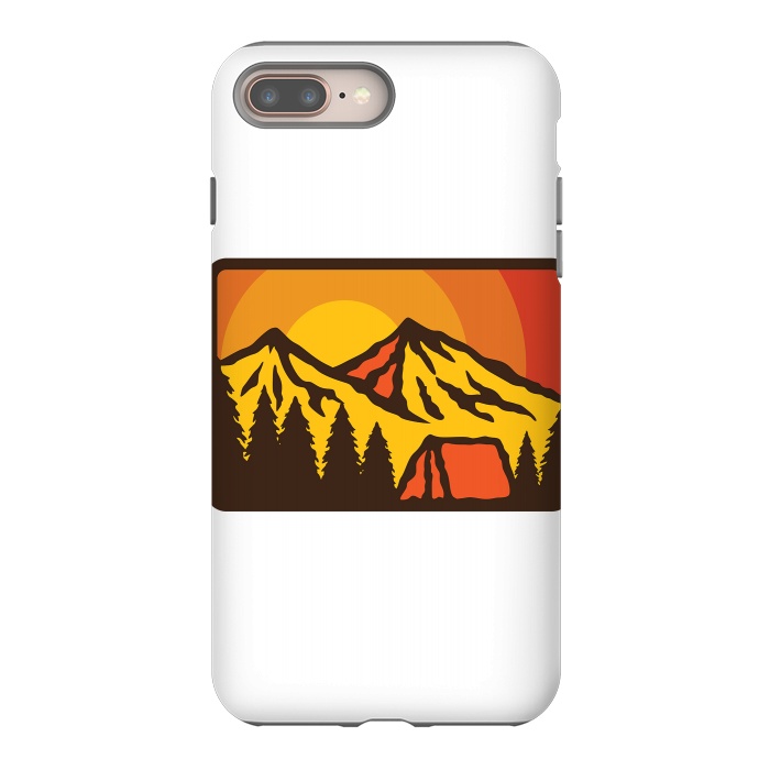 iPhone 8 plus StrongFit Camping Sunrise by Afif Quilimo