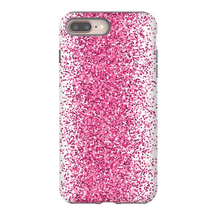 iPhone 8 plus StrongFit Pink Sparkles by Martina