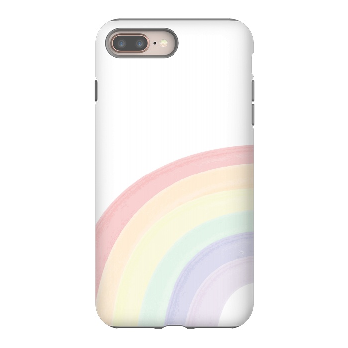 iPhone 8 plus StrongFit Pastel Rainbow by Martina
