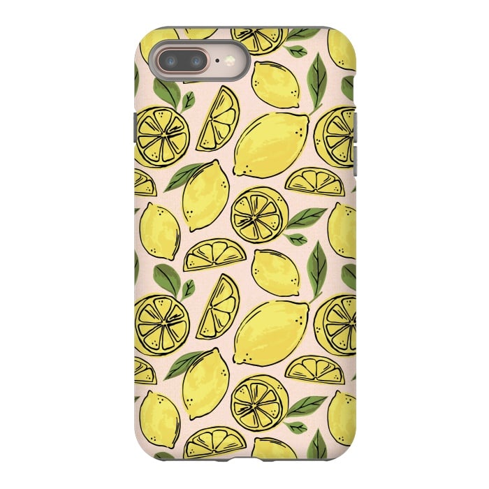 iPhone 8 plus StrongFit Lemons by Melissa Lee
