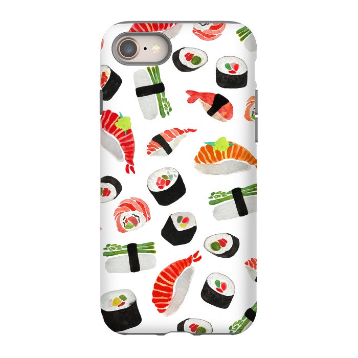 iPhone 8 StrongFit Sushi Pattern by Amaya Brydon