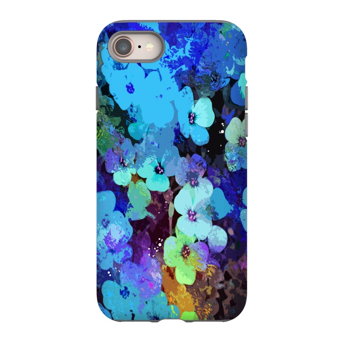 iPhone 8 StrongFit Blue floral art by Josie
