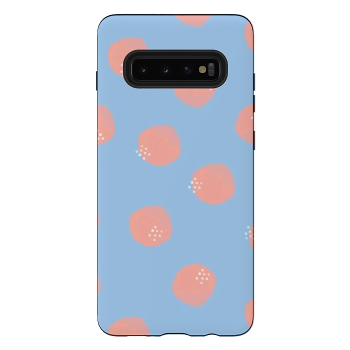 Galaxy S10 plus StrongFit Simple dots by lauradidthis
