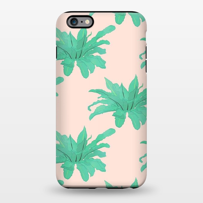 iPhone 6/6s plus StrongFit Trendy Tropical Green Plants Foliage Modern Design by InovArts
