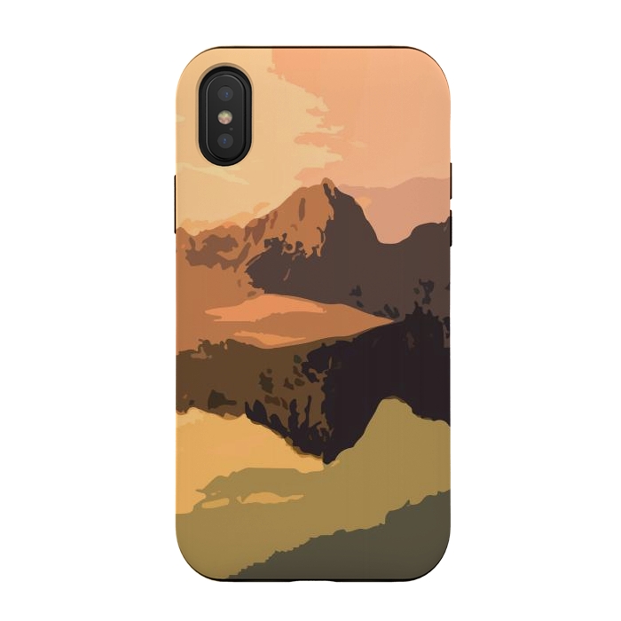 iPhone Xs / X StrongFit Mountain Journey by Creativeaxle