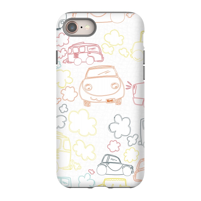iPhone SE StrongFit Stitched Cars by MaJoBV