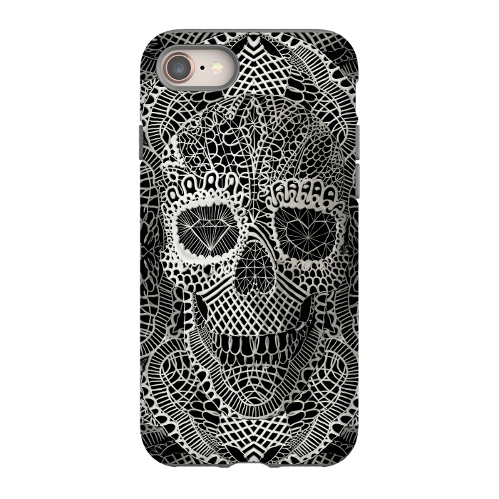 iPhone SE StrongFit Lace Skull by Ali Gulec