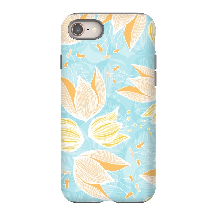 iPhone SE StrongFit Blumen Blue by Anchobee