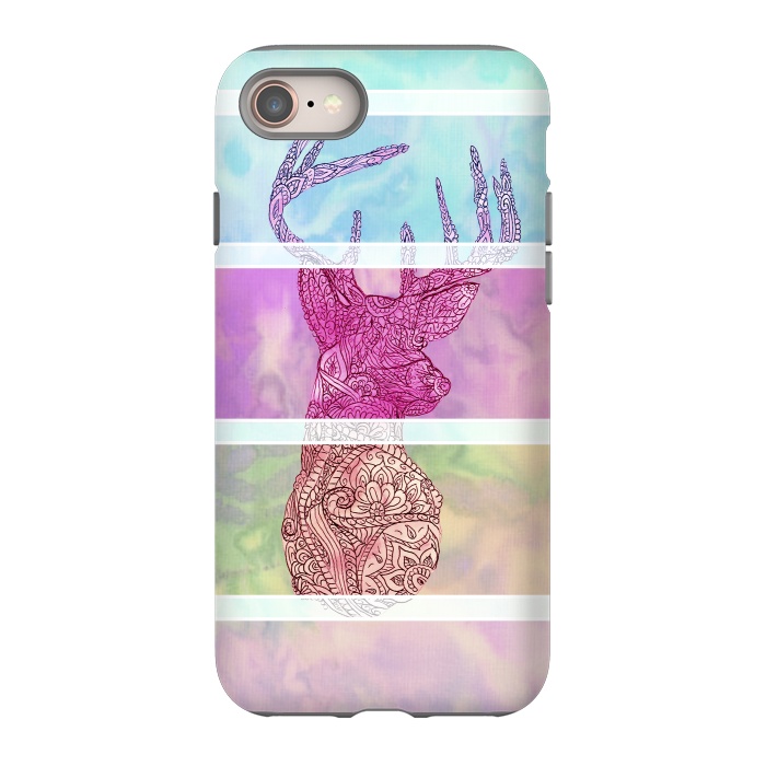 iPhone SE StrongFit Deer Vintage Stripes Paisley Photo by Girly Trend