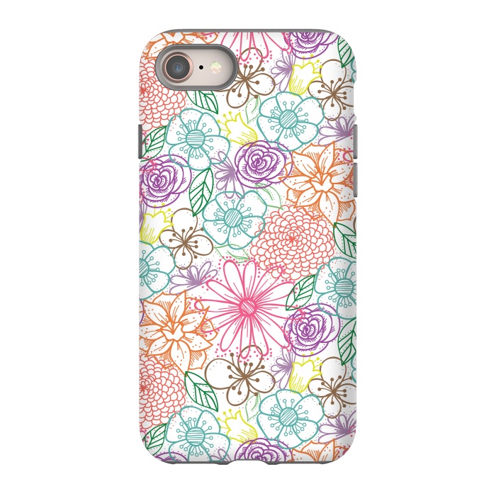 iPhone SE StrongFit Bright Floral by TracyLucy Designs