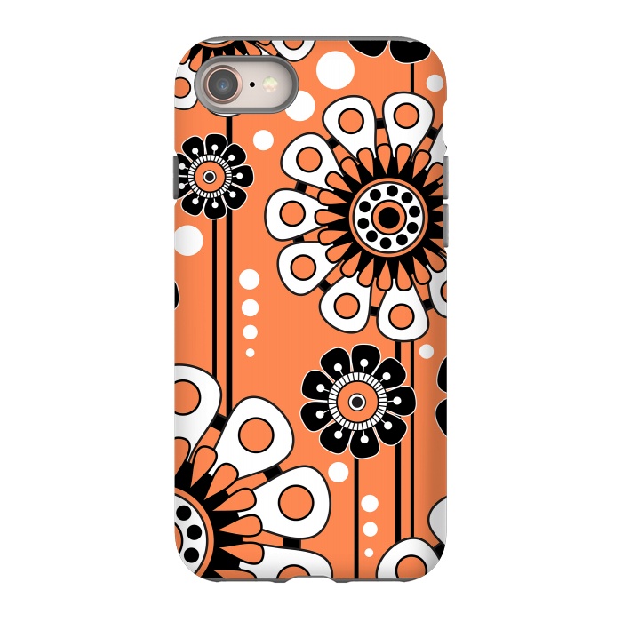iPhone SE StrongFit Orange Flowers by Shelly Bremmer